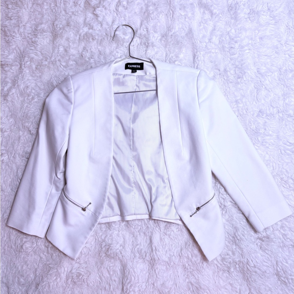 Express Women's Elegant White Blazer